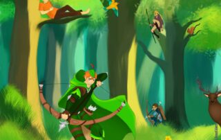 Plakat mit Robin Hood